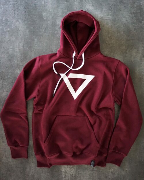 heavy hooded sweatshirt, manufactured with very resistant fabric