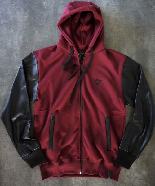 heavy zipped and hooded sweatshirt, manufactured with very resistant fabric