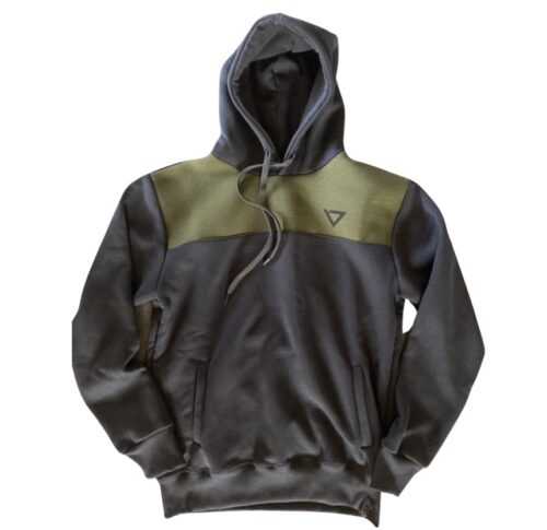 heavy hooded sweatshirt, manufactured with very resistant fabric