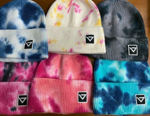 tiedye beanie hat ade industries